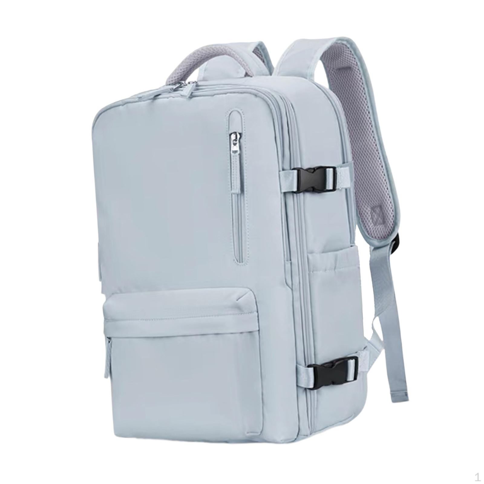 

Двойная сумка через плечо для компьютера, легкий повседневный рюкзак для коротких поездок на ночь light blue