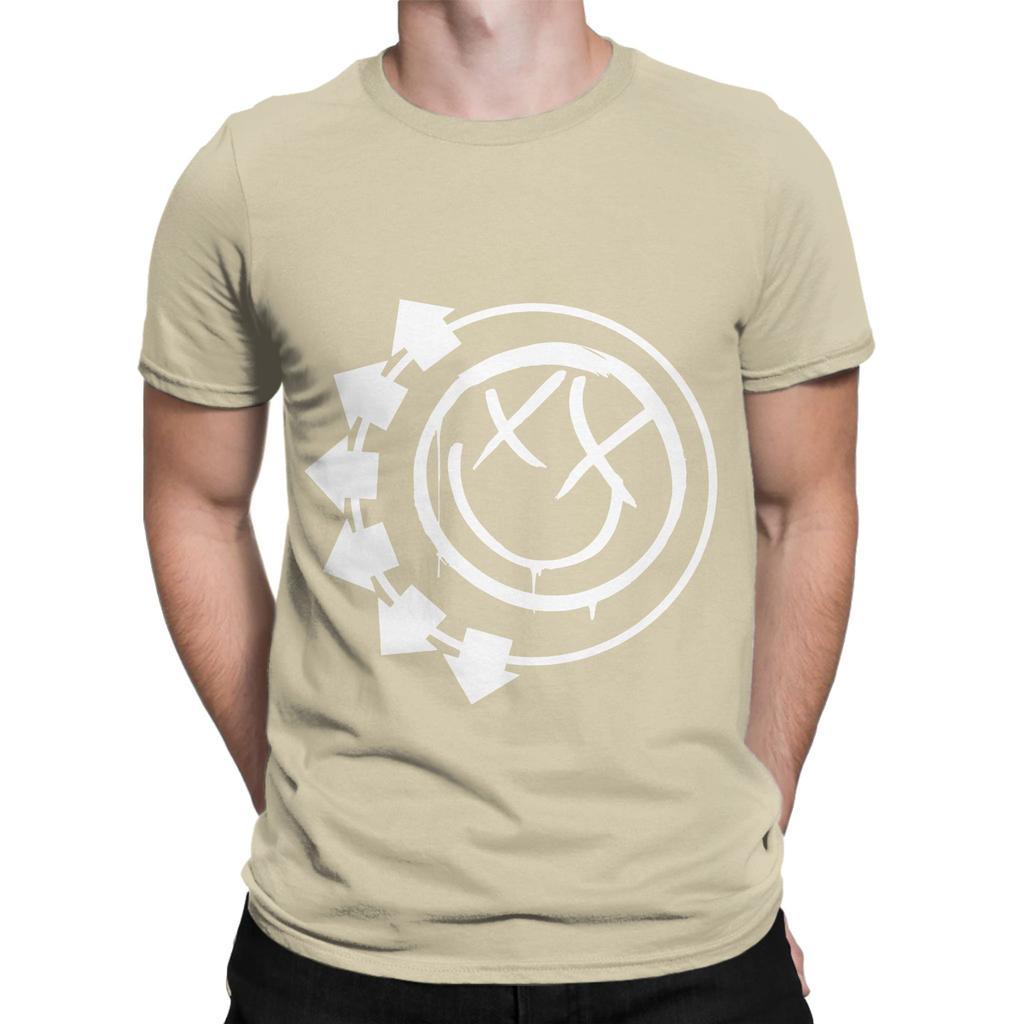 BLNK182 White Funny Graphic 100 Cotton TShirt Blink 182 Tees Tops For Unisex