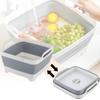 Portable Foldable Kitchen Sink Basket Large Capacity Plastic Storage Bin