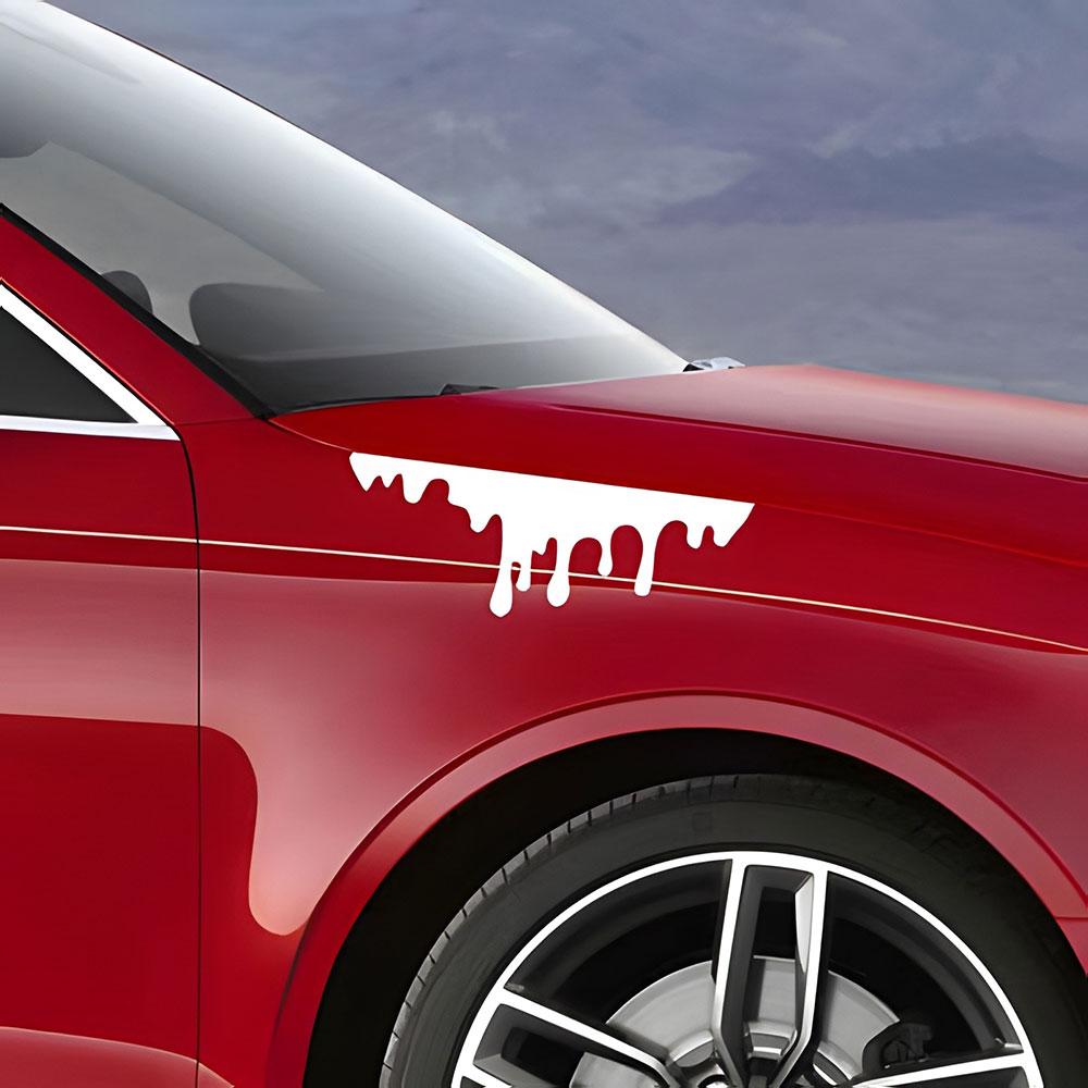 Car Sticker Blood Drop Funny Reflective Red Blood Bleeding Rear Front Headlight Decal Taillight Cover Motorcycle Accessories