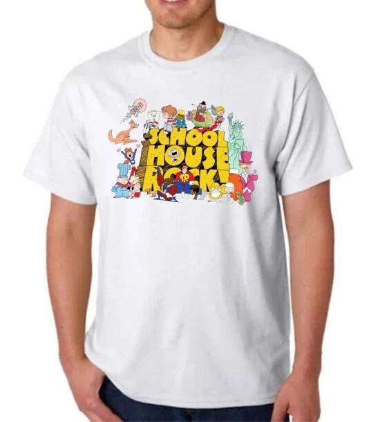 SCHOOLHOUSE ROCK T-T-shirt CARTOON HANNA BARBERA EXCLUSIVE DESIGN SCHOOL L