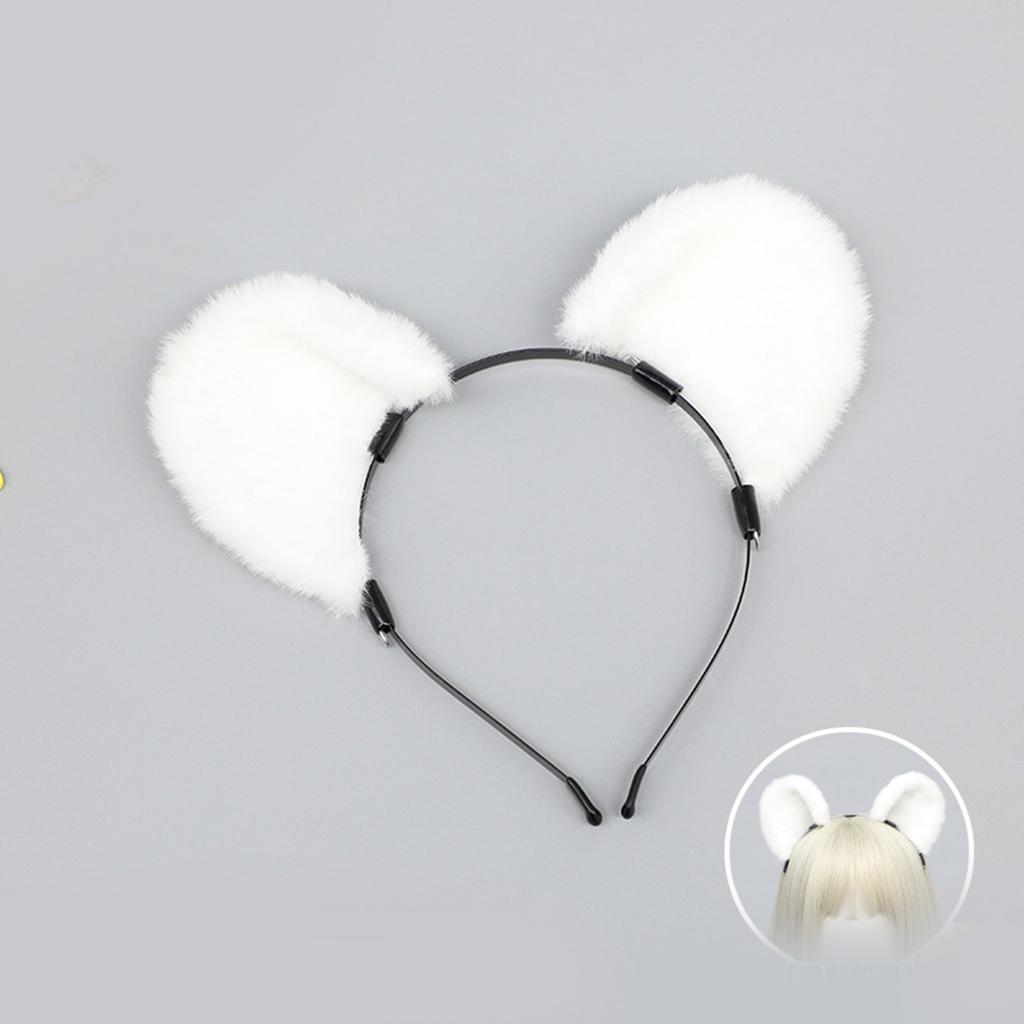 Cartoon Ear Headband for Halloween KC Maid Hairhoop RolePlaying Props Hairband Costume Accessories Cosplay Headpiece