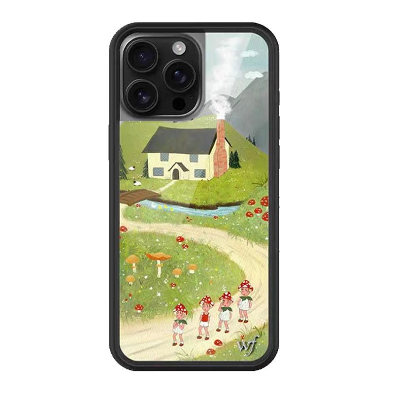 Wildflower ins Nara Smith Sweet Sliy Phone Case for iPhone 12 13 14 15 16 Pro Max Plus 17 Pro Cherries Clown Around Orchid Cover
