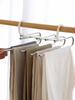 Magic Multi-layer Pants Hanger Home Use Sl Clothing Storage Organizer Tool Foldable Plastic Trouser Ra Wardrobe