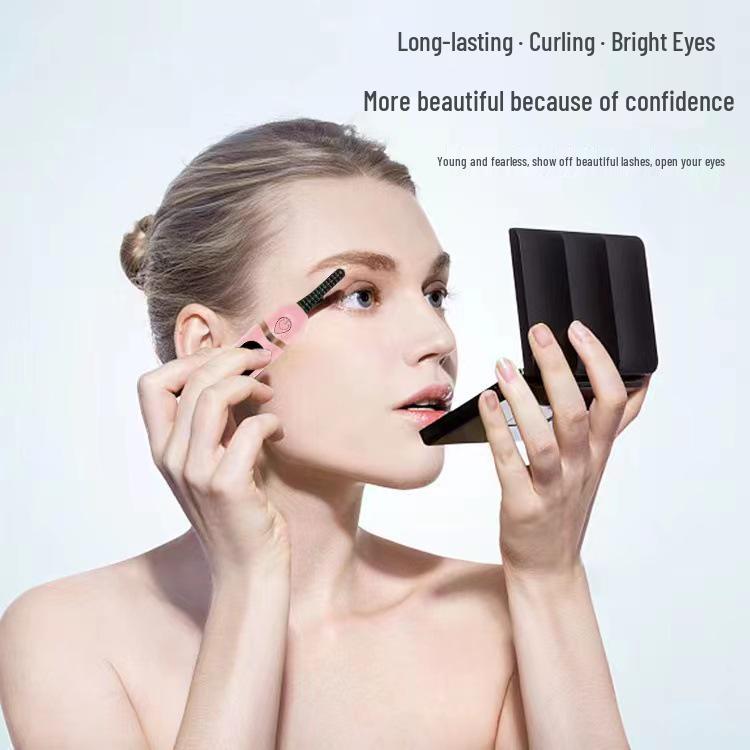 Rechargeable Digital Display Electric Eyelash Curler - Beauty Tool