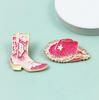 Pink Heart Brooch Drip Oil Alloy Pin Badge - Versatile Hat & Boot Decoration