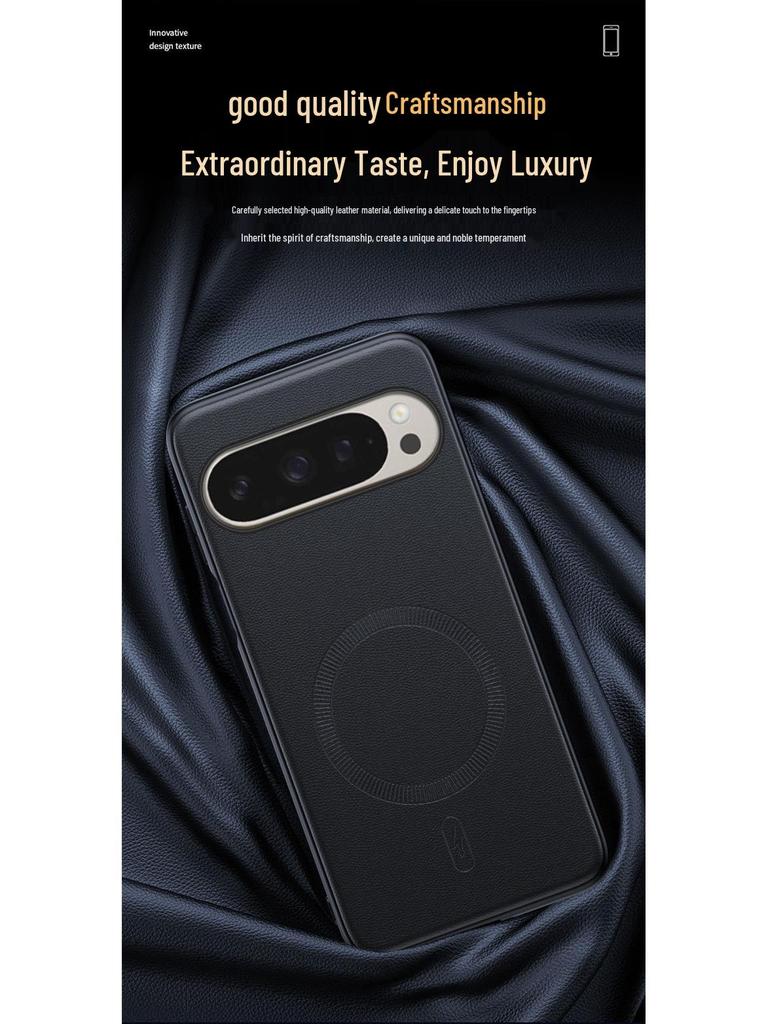 Skórzane etui Google Pixel 10/10XL zapobiegające upadkom