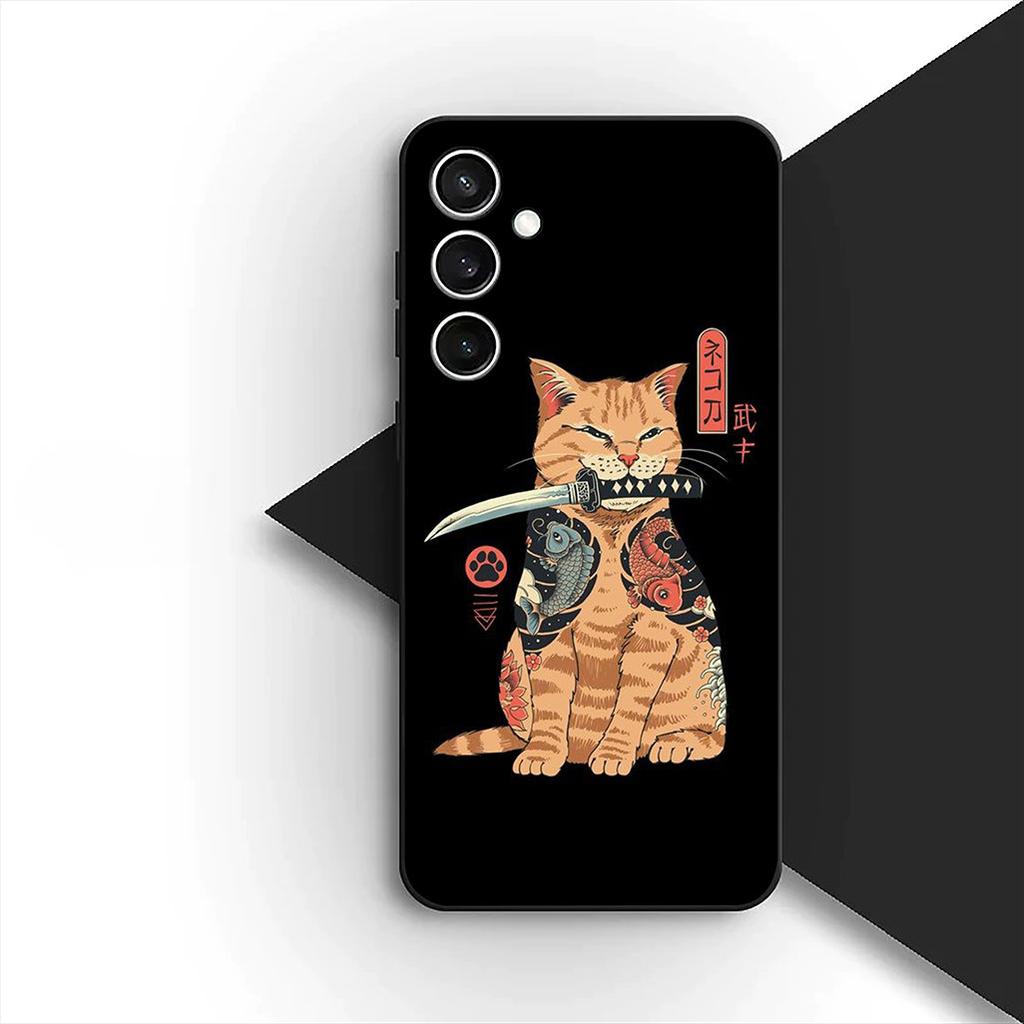 Cover for Xiaomi Redmi Note 13 14 Pro Plus ProPlus 14C 13C Pro+ 5G 4G Casing Silicone Phone Case Bushido Japan Samurai Ninja