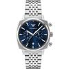 Dark Blue Dial Stainless Steel Men's Quartz Chronograph Watch AR11688