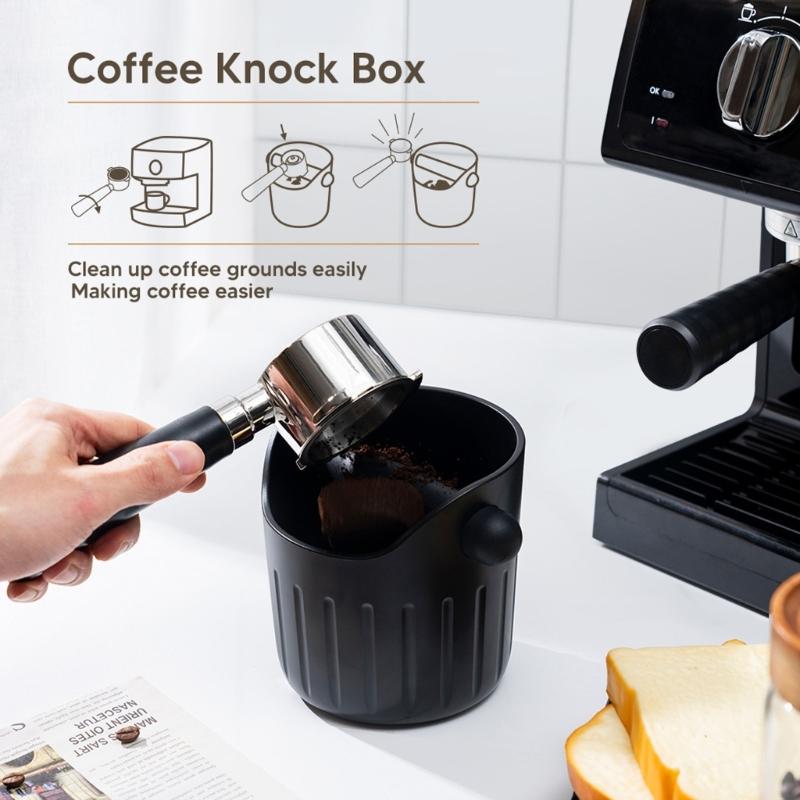 Convenient Coffee Dregs Bins  Multipurpose Antislip Coffee Grounds Bins  Durable ABS Coffee Waste Container for Home Bar