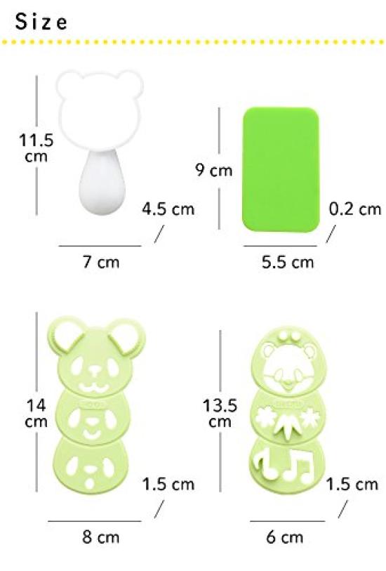 Ernest Character Bento Easy Cutting Popular Brand in Major (Onigiri) Mold, (Omusubi Panda), Restaurants, A-76939