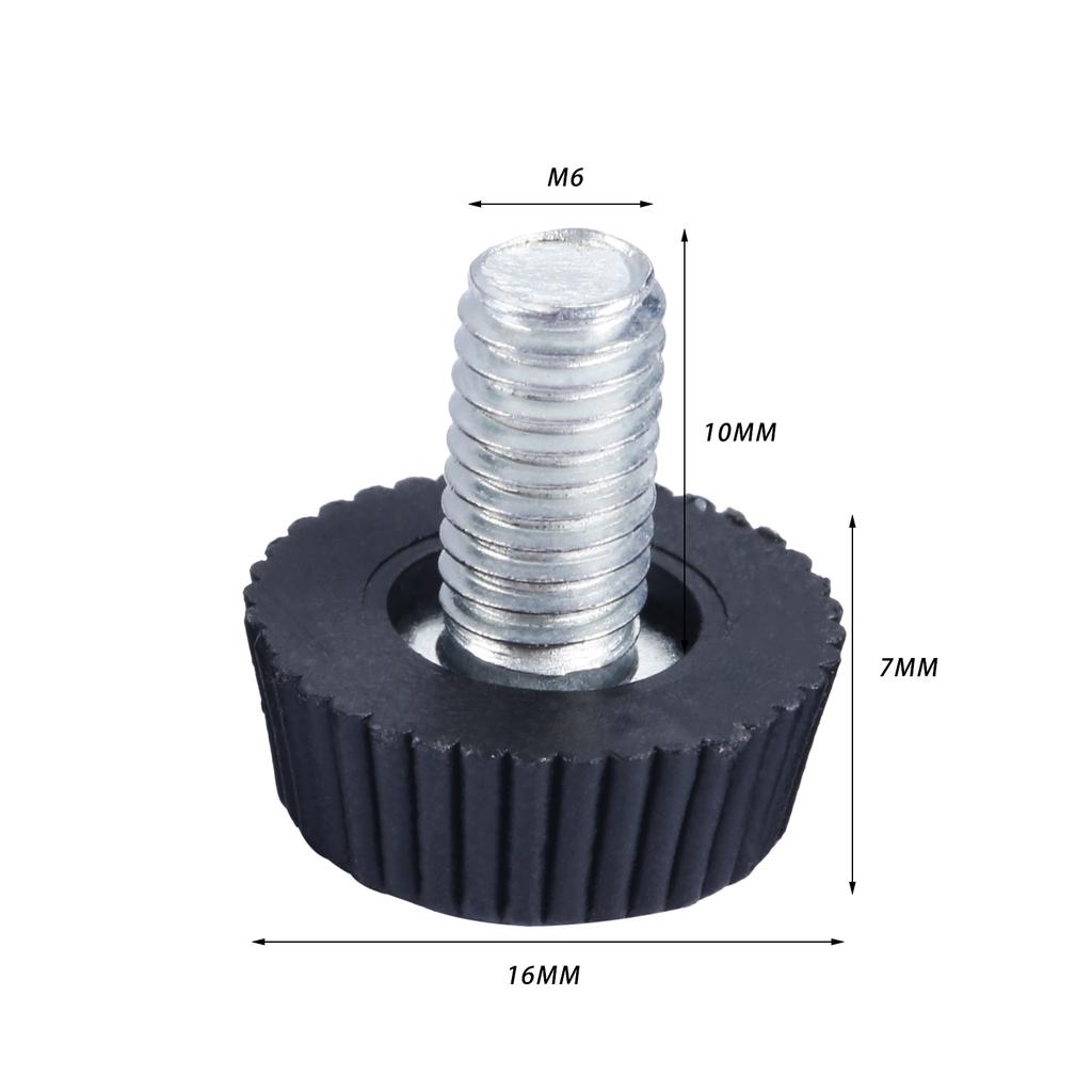 10Pc M6*10mm Thread Height Adjustable Leveling Chair Leg Feet Furniture Mat Screw-in Base Sofa Bed Cabinet Table Floor Protector
