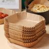 100pcs Oilproof Air Fryer Paper Non-Stick Air Fryer Liners Air Fryer Mat Parchment Paper  Steamer