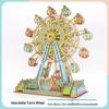Girls' DIY 3D Wooden Ferris Wheel Puzzle - Educational Assembly Toy