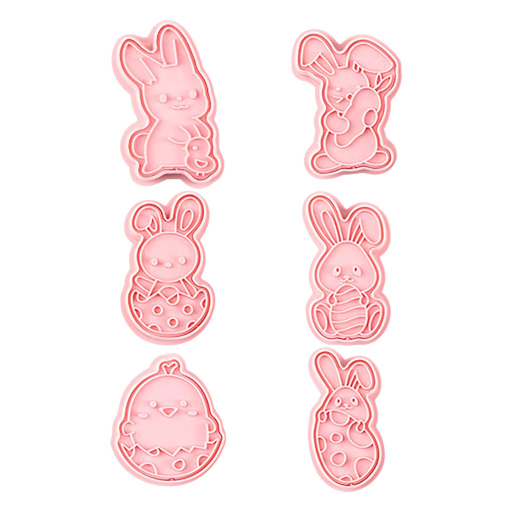 Easter 6 Kinds Of 3D Bunny Chick Shape Cake Dessert Cookie Cutter