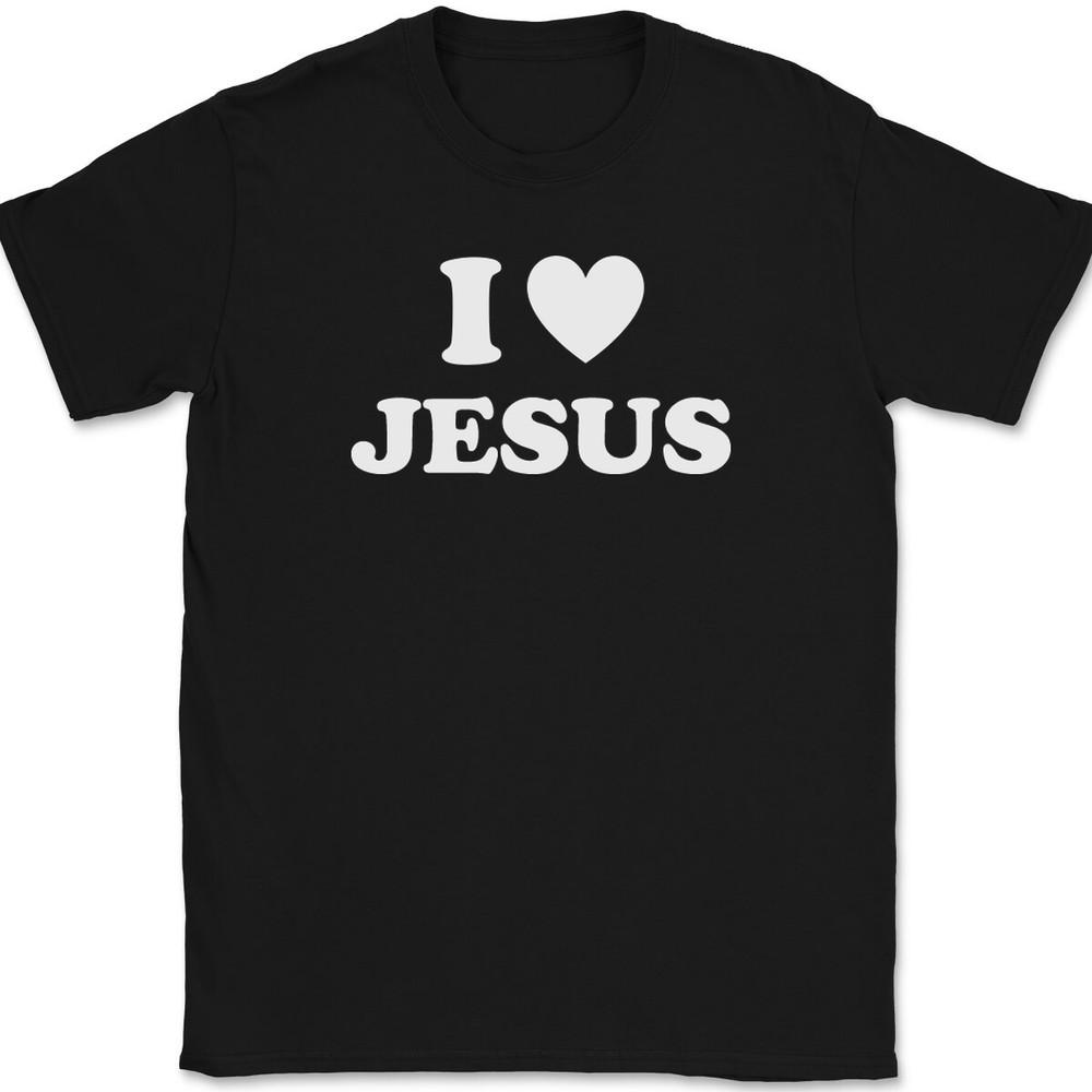 

I Love Heart Jesus T-Shirt Tee Christian God Faith Gift M