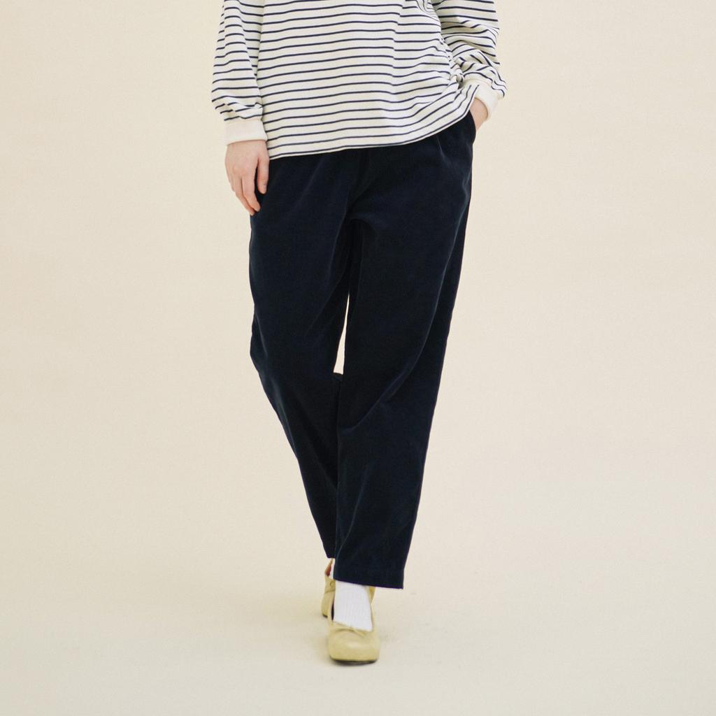CHIQUITA Tapered Pants (Corduroy Cotton) Navy 233503Snv