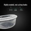 Lvkangchu 3500ml Runde Einweg-Lebensmittelbehälter mit Deckel, 90er-Pack