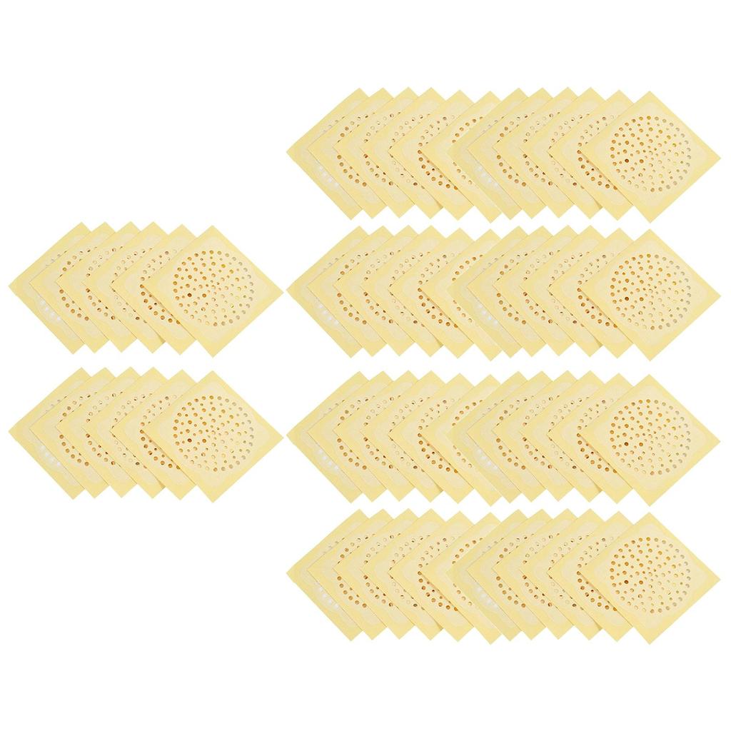 50x Shower Drain Strainer Stickers Sink Disposable for 10cmx10cm