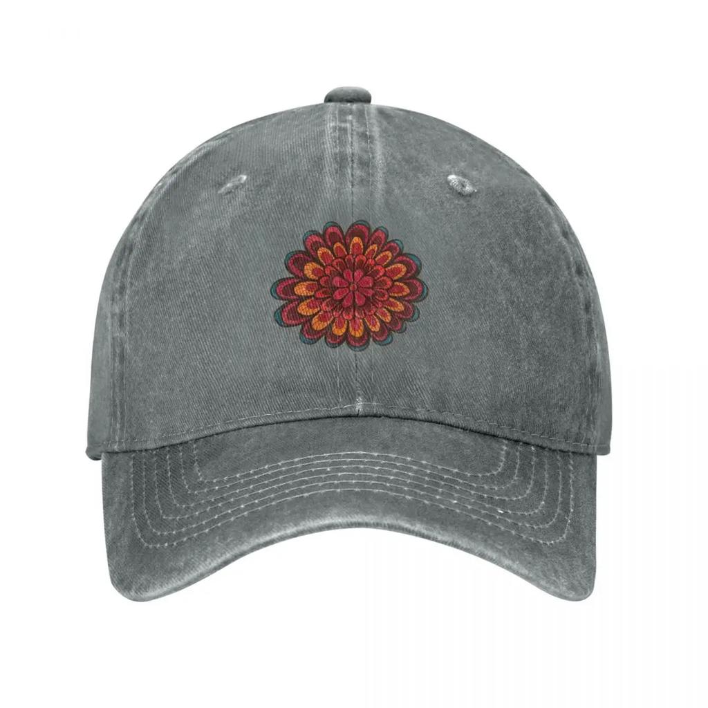 Flower Doodle Unisexdala Baseball Cap Luxury Brand Beach Hip Hop Luxury Unisex cap Womens Beach Visor Unisexs