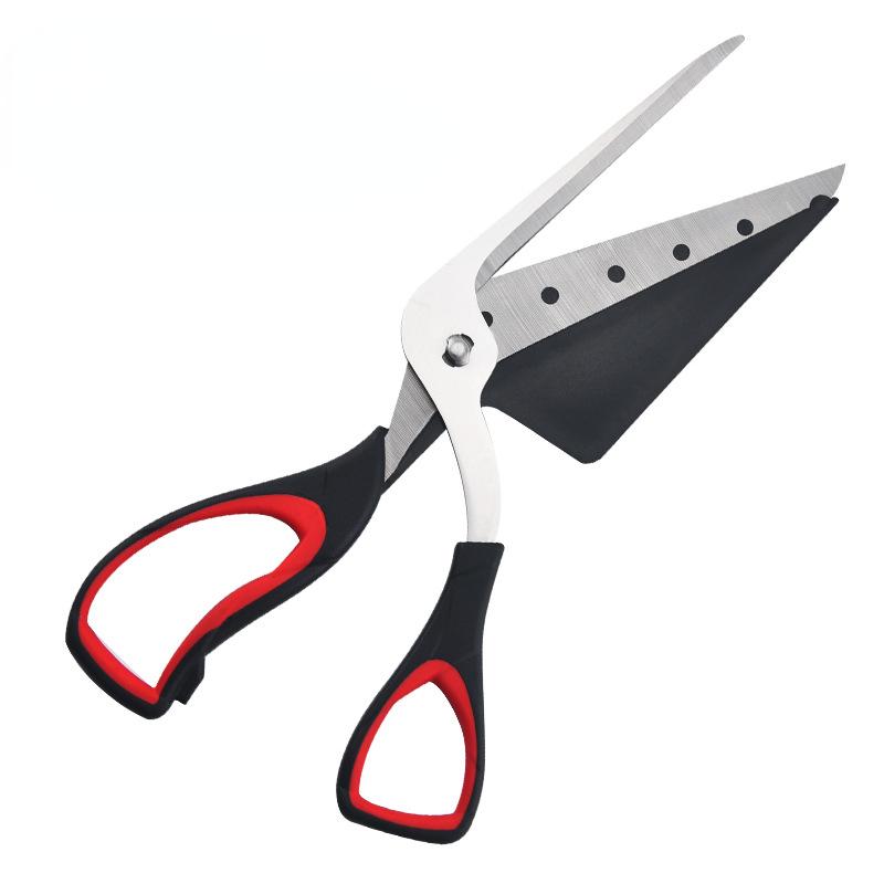 Multifunctional Pizza Scissors Stainless Steel Blade Pizza Cutting Tools Ergonomic Grip Detachable Scissors For Kitchen