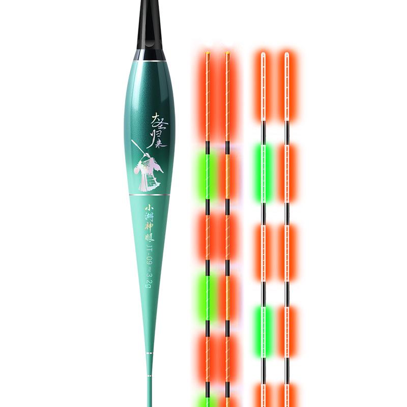 Premium Color-Changing Electronic Float: Day & Night Use, High Sensitivity, Shadowless, Luminous, Ultra-Fine Hard Tail for Night Fishing