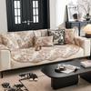 Nordic Chenille Sofa Cushion for Living Room Irregular Curved Non-slip Couch Cover Corner Sofa Towel Seat Pad Washable Sofa Mat