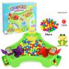 Colorful Beads Frog Snatching Bean Plastic Children's Interactive Puzzle Toy  Party Game
