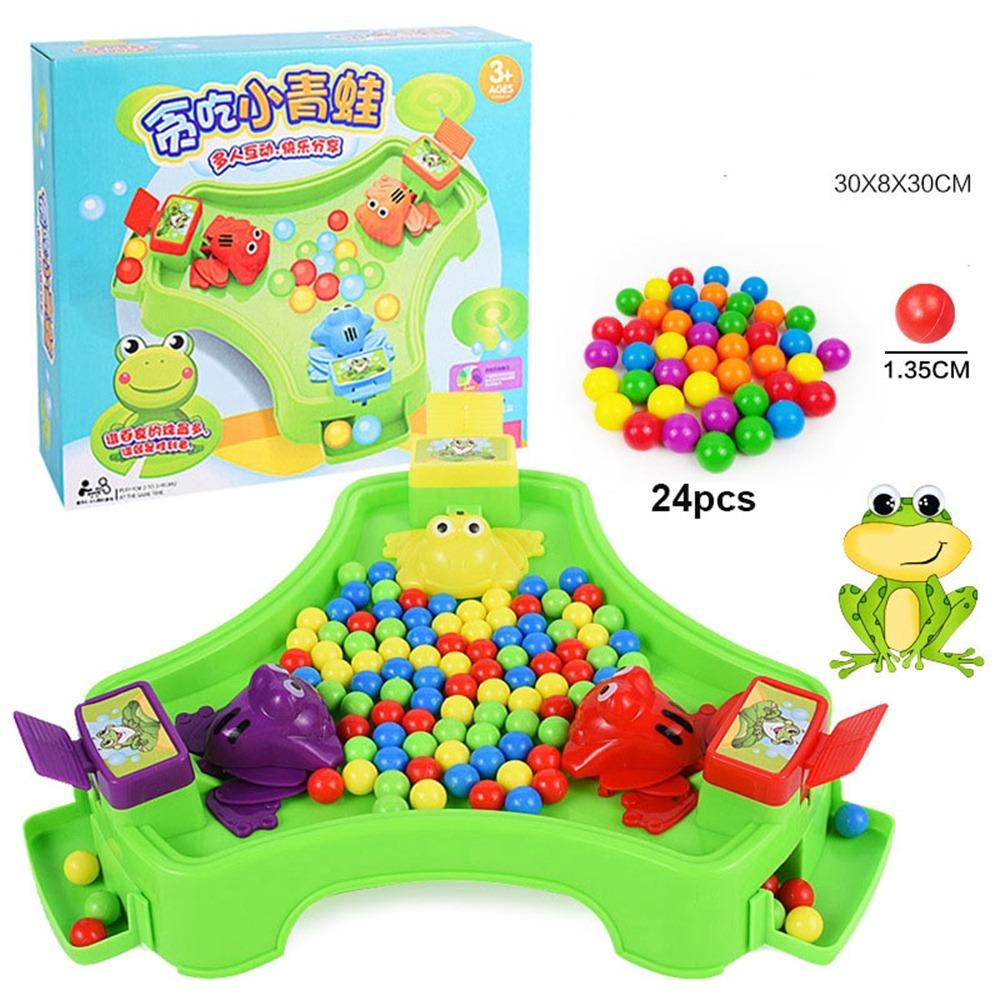 Colorful Beads Frog Snatching Bean Plastic Children's Interactive Puzzle Toy  Party Game