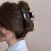 Korean acrylic large high ponytail grab clip 2025 new shark clip back head hairpin headgear