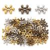 100pcs 9mm Alloy Snowflake Spacer Beads Metal Loose Spacer Beads For Jewelry Making DIY Crafts Bracelets Necklace Accessories