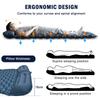 Double Sleeping Pad for Camping Inflatable Mattress with Pillow Outdoor Mat Travel Bed Cushion Built-in Pump 2 Person for Hiking