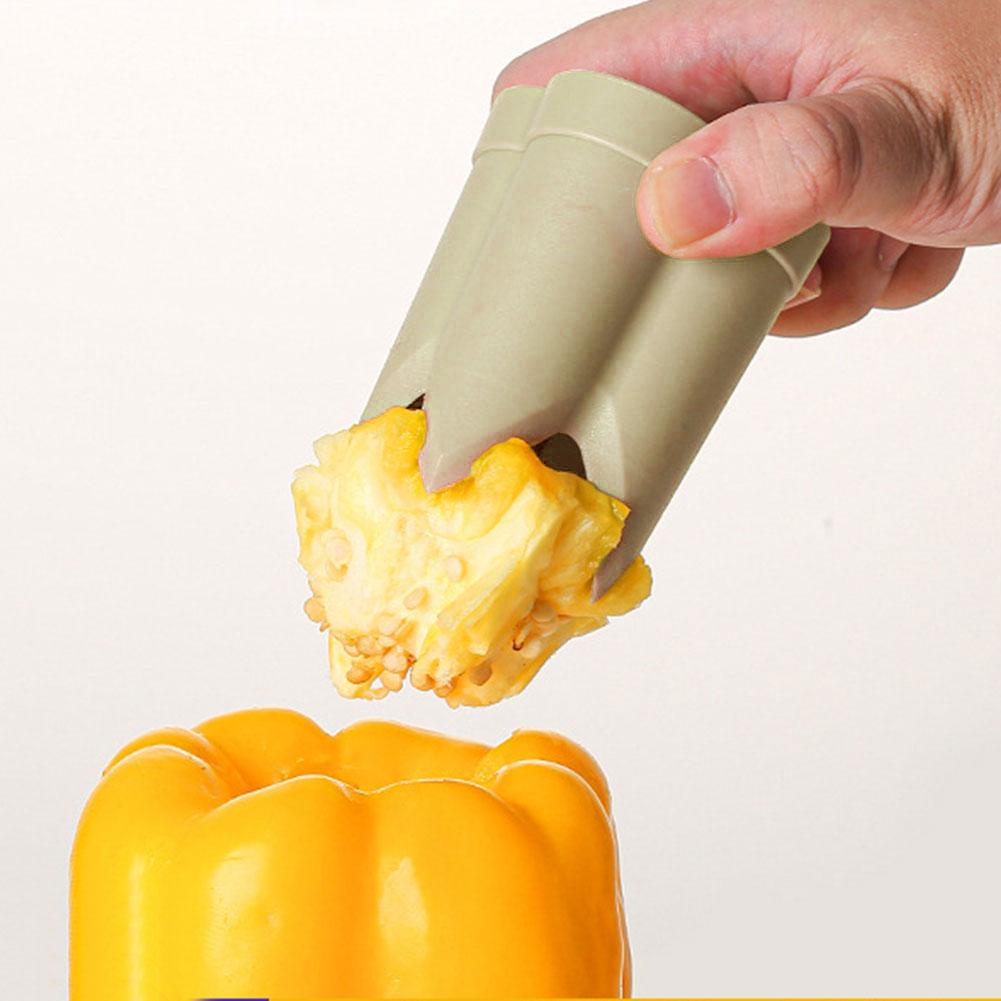 Pepper Corer Pepper Seed Corer Remover Fruit Pepper Corer Bell Pepper Corer Tool for Home Use Kitchen Gadgets