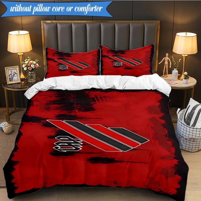 3PCS Athletico Football Club Printed Soft Bedding Set,Including 1pc Duvet Cover And 2pcs Pillowcases Perfect for Bedroom, Dormitory, Fan Gift
