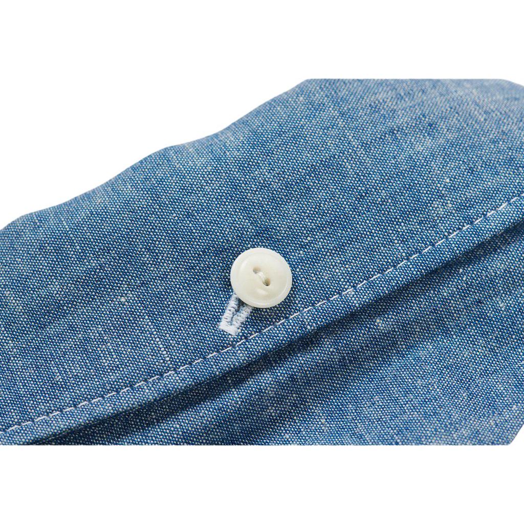 Palace Camisa de Mezclilla Casual de Manga Larga con Estampado de Logo Unisex Tops Azul P21EVSHT001
