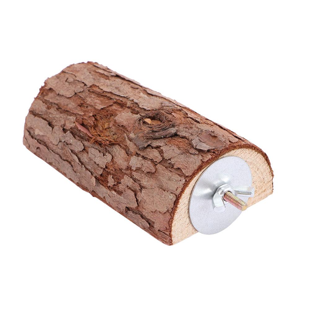 Natural Budgie Cage Bird Toy Parrot Stand Platform Perches