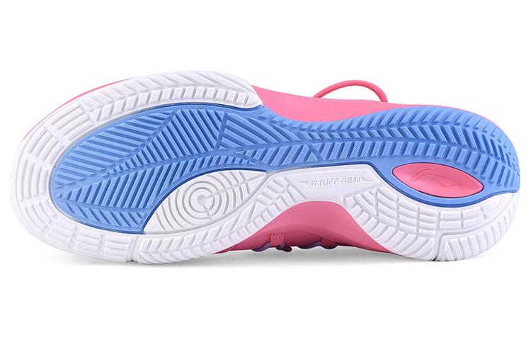 Li Ning SONIC 8 TD Team Edition Mid top Performance Basketball Shoes Men's Pink White ABPQ011-7
