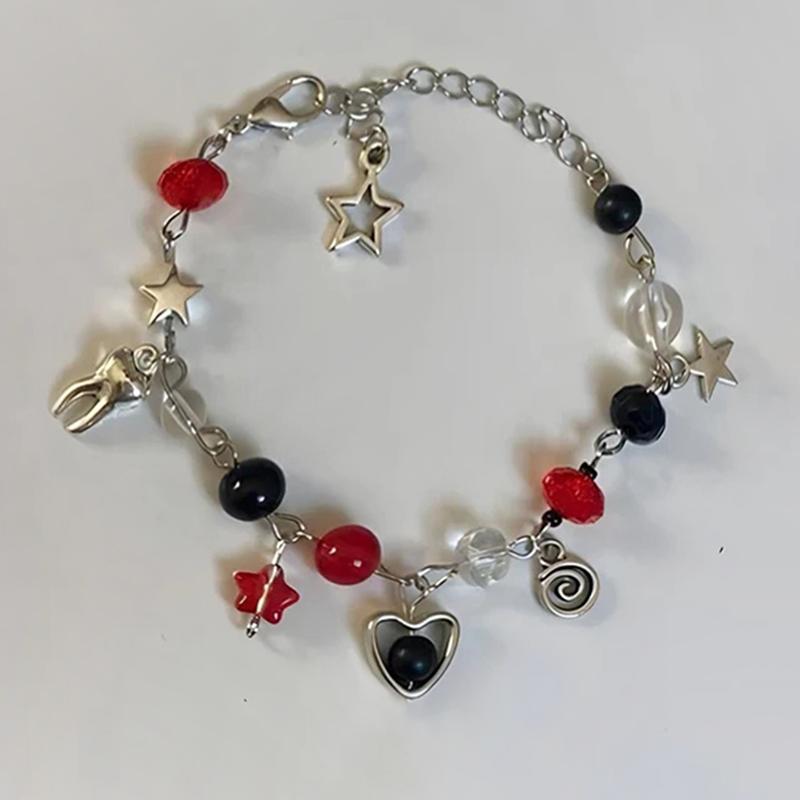 

Ручной работы любовь пятиконечная звезда цветок бабочка браслет из бисера женский браслет-подвеска вечерние ювелирные аксессуары подарок