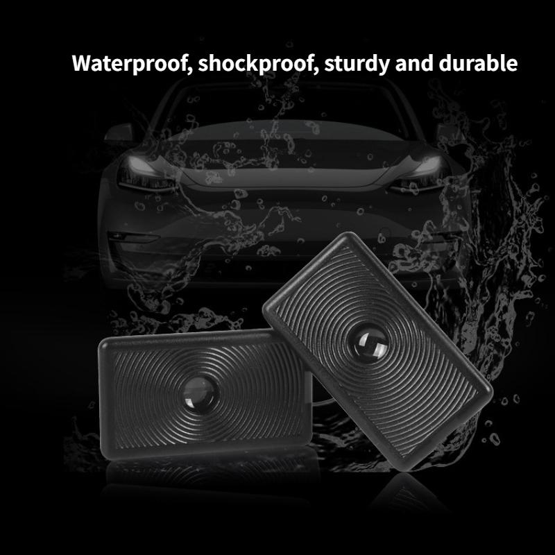 Door Lights For Tesla Model 3/Y Highland Juniper Projector Puddle Lights Ultra-Bright Welcome Step Light Glass Film Never Fade