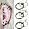 Goth Punk Earring 1Pc Simple No Deformance Unisex Nose Ear Piercing Lip Hoop Ring for Party Club Stud