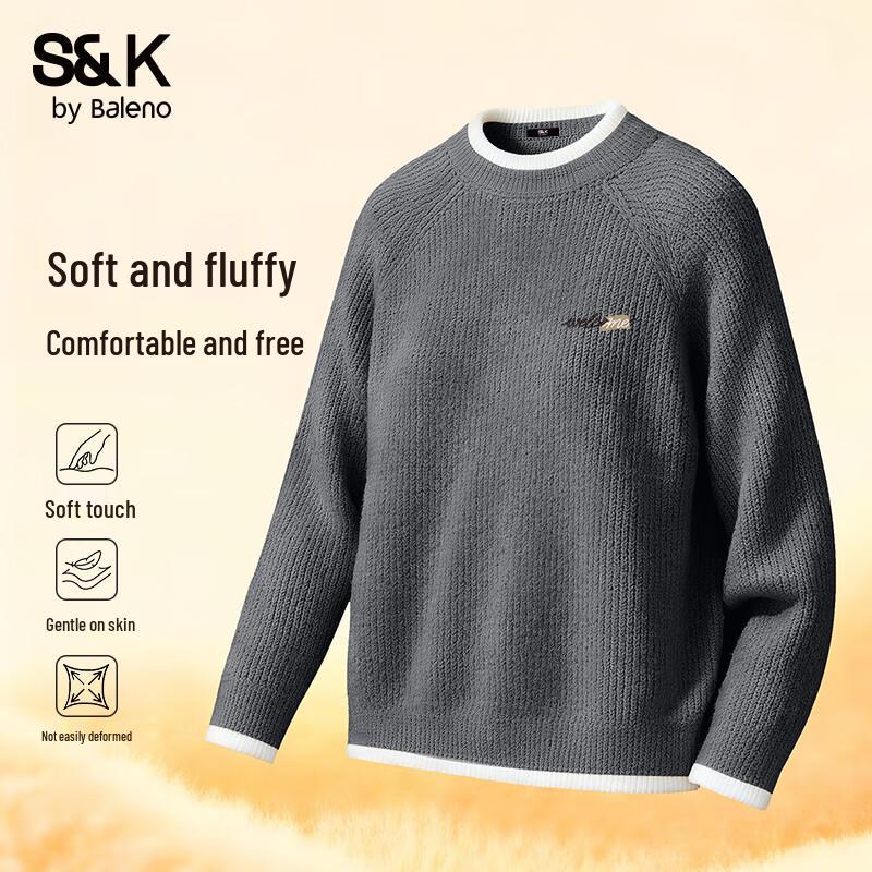 

Baleno Men s S&K Series Casual Color-Block Knit Pullover XL