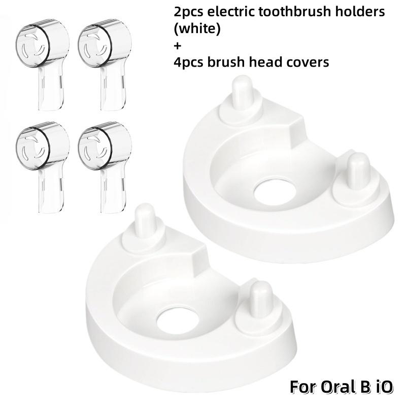 Bürstenkopfhalter für Oral B IO Elektrische Zahnbürste Ladestation Ständer Zahnbürsten Aufbewahrungsregal Bürstenkopfabdeckungen für Oral B iO