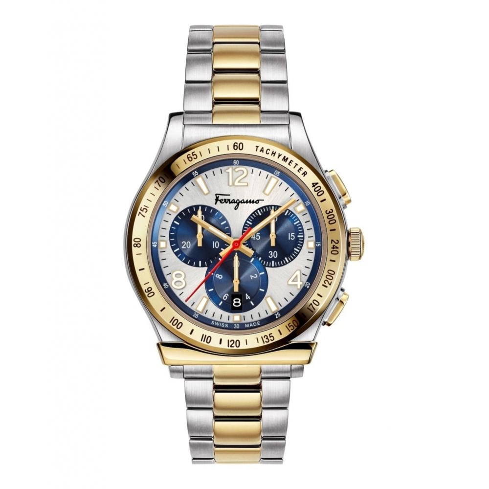 

Salvatore Ferragamo Часы Ferragamo 1898 Chrono с браслетом, двухцветные