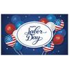 Event Decoration Stars Pattern American Celebration Red White Blue Labor Day Banner for Patriotic Event Event Decoration