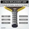 2Pcs Moisture Wicking Pickball Replacement Grip  Pickleball Racket Supplies