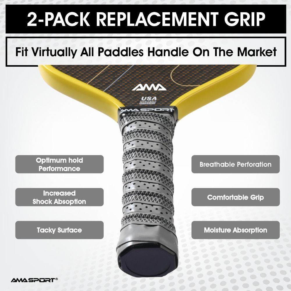 2Pcs Moisture Wicking Pickball Replacement Grip Pickleball Racket Supplies