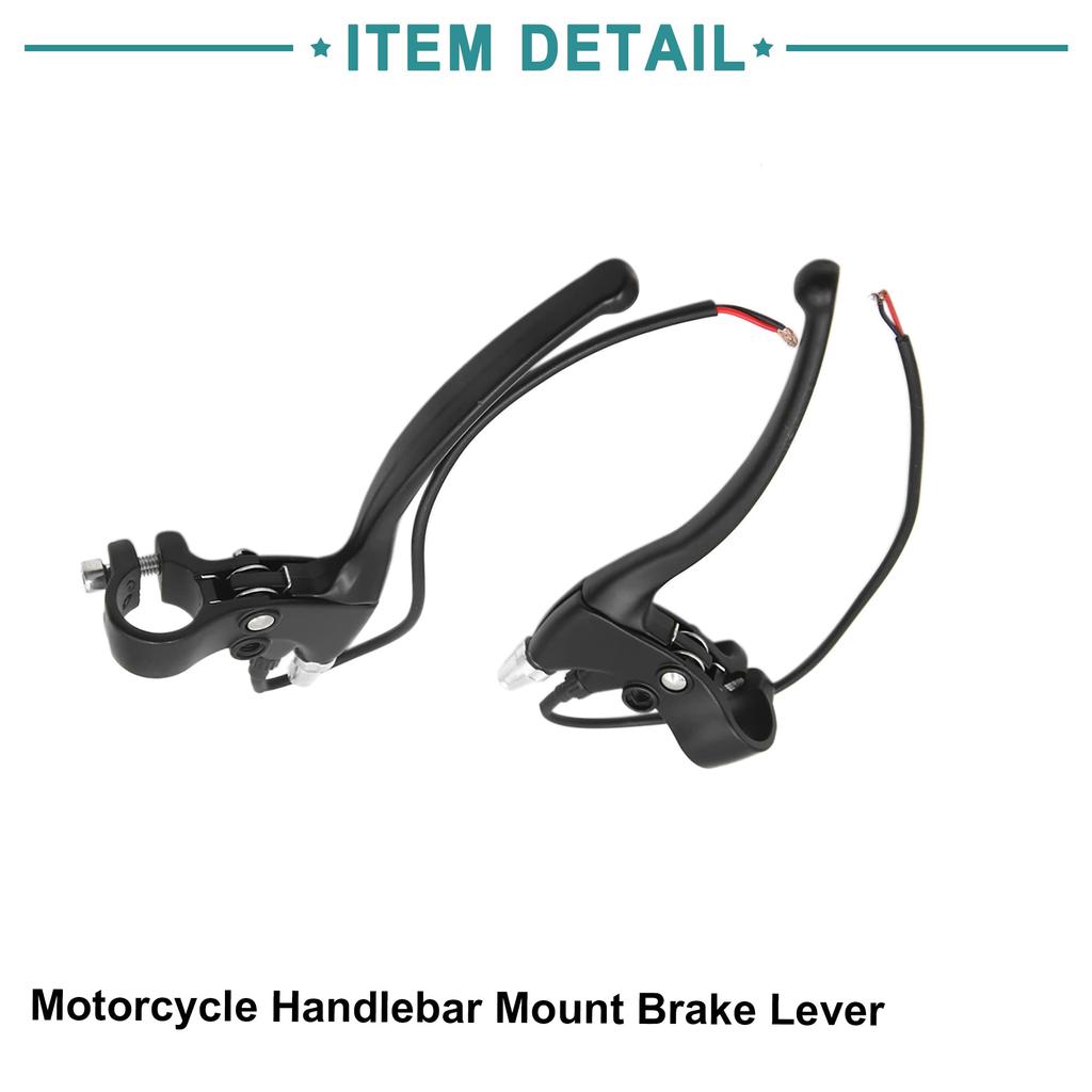 ACROPIX Left and Right Universal Wiring Handlebar Brake Levers for Motorcycle Scooter Black 2pcs