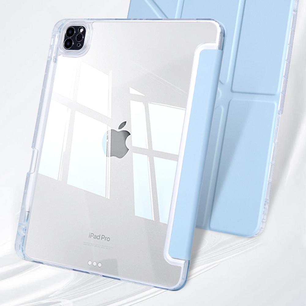 For iPad Air6 Air4/5 Pro 11 10.9 "11-inch case with pencil holder Clear case M2 A2898 A2588 A2316 A2324 A2325 A2072 A2228 A2377