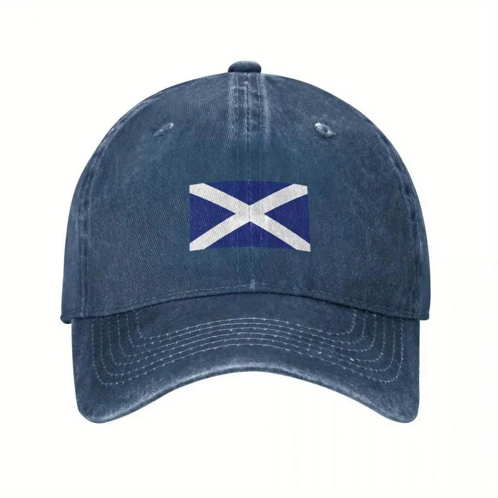 Scotland Flag Scottish St Andrews Cross Baseball Cap Cotton Adjustable Casual Outdoor Sports Adult Cap
