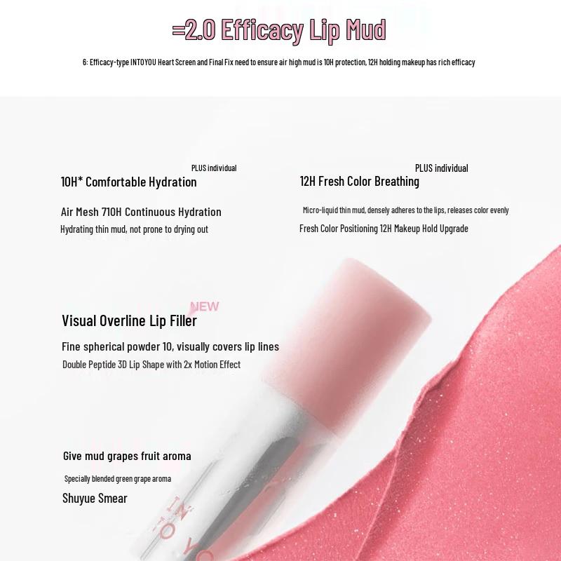 INTO YOU Peach Diary Lip Glaze & Powder Compact Gift Set